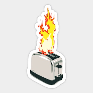 FlamingToaster Sticker